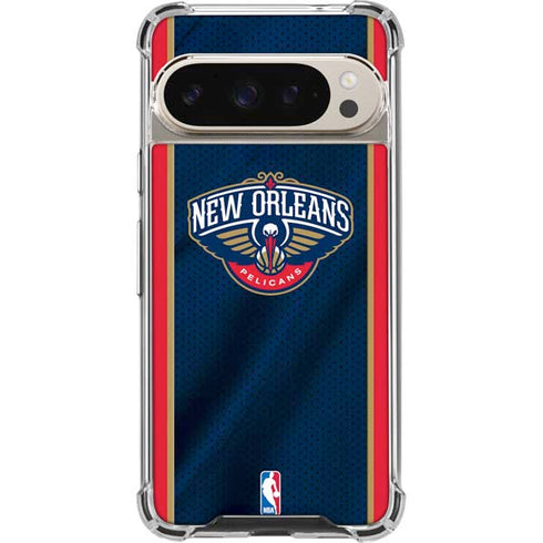 NBA New Orleans Pelicans Jersey Pixel 9/9 Pro Clear Case